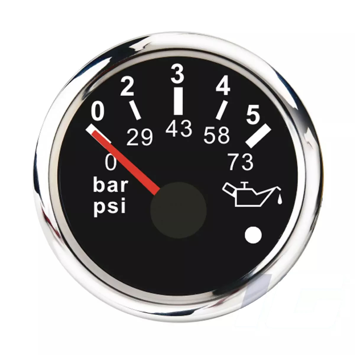 Marine oil pressure gauges